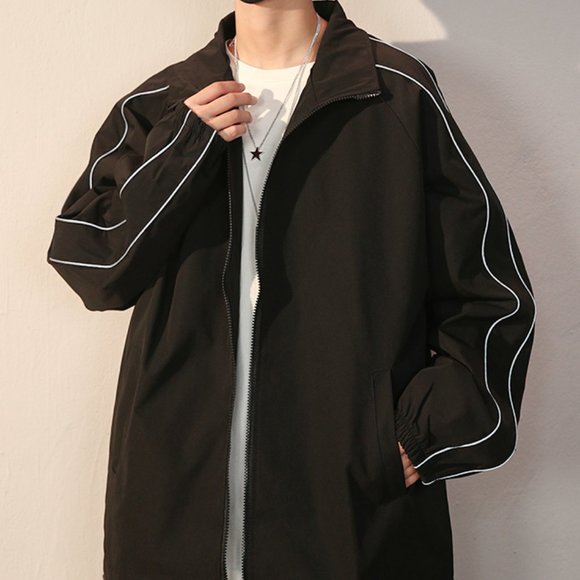 Stand collar jacket for men in spring 2021 - Picture 2 of 4